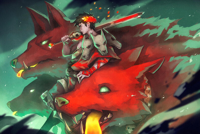 Zagreus and Cerberus