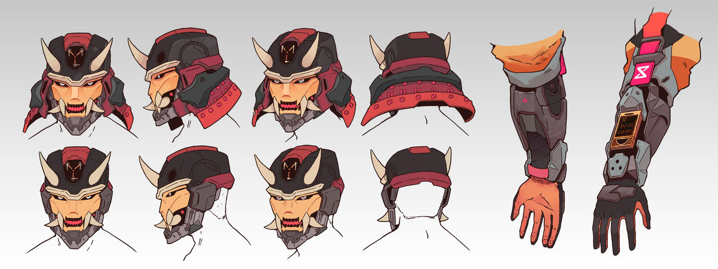 Buddha - Timelord Character Concept art callouts