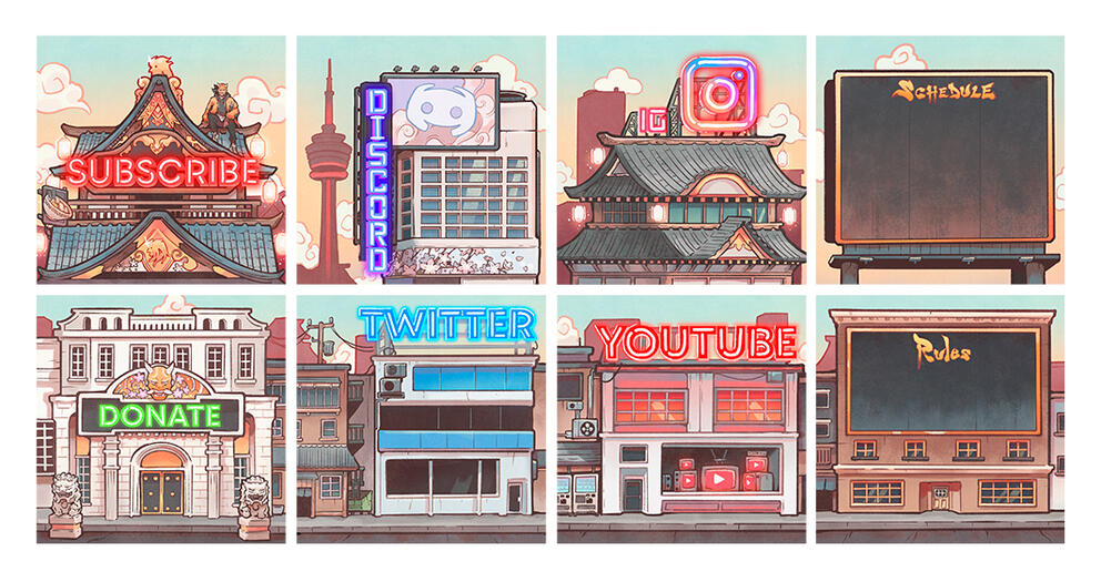 Buddha Twitch Panels commission