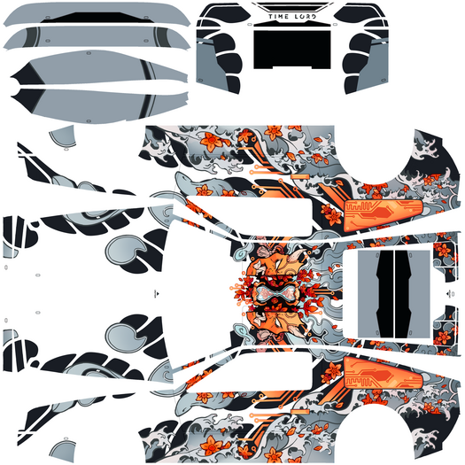 Buddha/Wiseguy Nopixel GTARP custom delorean texures - HORIMONO